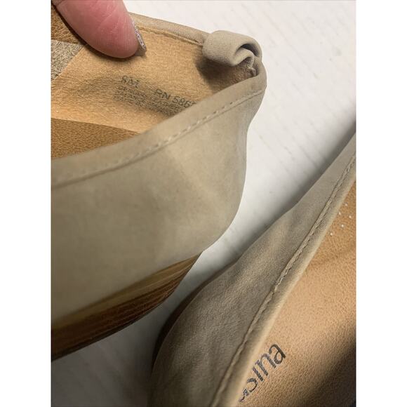 Susina Kellen Almond Toe Suede Leather Slip On Loafers Size 8 - Picture 5 of 5